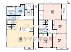 リビングは3面採光で日当り風通し良好です。寝室ダブルクローゼット付き。