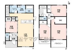 約18帖のLDKに4.5帖の洋室が隣接しており、繋げると約22.5帖の広々空間となります＾＾