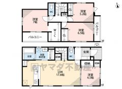 LDK約18帖。2面バルコニー・WIC・パントリー有り。ご家族とのコミュニケーションが増えるリビング階段です＾＾