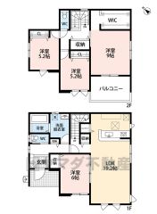 LDK広々19.2帖。 パントリー・バルコニー・WIC有。 ご家族のコミュニケーションが増えるリビング階段です＾＾