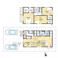LDK広々16帖＾＾SIC・WIC4ヵ所・バルコニー・パントリー有＾＾ご家族のコミュニケーションが増えるリビング階段＾＾