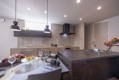 GRAFTEKT（グラフテクト）のセパレートキッチンを採用しました。オシャレなキッチンで、毎日の料理が楽しくなりそうです＾＾