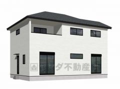 （3号棟）完成予想図。シンプルでいつまでも飽きのこないデザインが周囲の環境に調和し、どんなご家族にもフィットするデザインです。