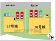 28号棟。カースペースは並列3台分＾＾