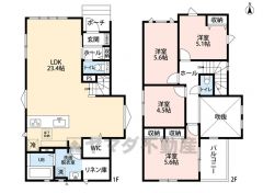 LDK広々約23帖。 ご家族のコミュニケーションが増えるリビング階段＾＾