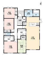 LDK広々約19.5帖＾＾ 生活導線の良い平屋住宅です＾＾