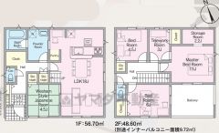 家族の会話が増えるリビング階段採用＾＾約3帖のテレワークルーム付き＾＾