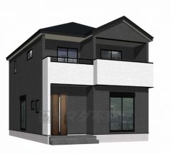 3号棟。シンプルでいつまでも飽きのこないデザインが周囲の環境に調和し、どんなご家族にもフィットするデザインです。