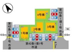 2号棟。カースペースは並列3台分＾＾ ご夫婦で1台ずつとご友人や急な来客があっても安心です＾＾