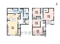 LDK広々約16帖。 全居室収納有。パントリー・WIC・インナーバルコニー有。 ご家族のコミュニケーションが増えるリビング階段＾＾