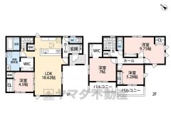 ファミリークローク・WIC・パントリー・2ヶ所バルコニー＾＾