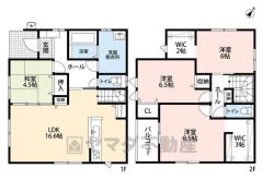 和室とLDKで約21帖の広々空間。全洋室6帖以上＆収納完備で、ゆとりある暮らしを実現できます。