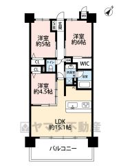 リビング横の洋室合わせて広々19.1帖。 WIC・陽当たり良好なバルコニー有＾＾
