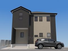 完成予想図。設備仕様も充実した新築戸建です。 快適でゆとりのある生活空間で新生活を始めましょう^^