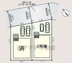 カースペースは並列2台分を確保＾＾ ご夫婦で1台ずつ所有出来ます＾＾