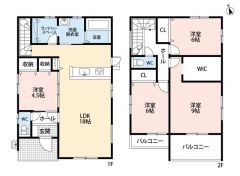 約18帖のLDKに4.5帖の洋室が隣接しており、繋げると約22.5帖の広々空間となります＾＾
