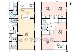 リビングは広々20帖の大空間です。 パントリーやユーティリティールーム、玄関ホール収納など収納が豊富です＾＾