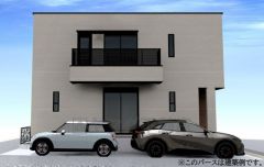 完成予想図。10年間の瑕疵保証が付いた安心の新築戸建。最新の設備で気持ちの良い新生活を送りませんか。