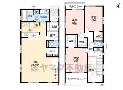 ご家族とのコミュニケーションが増えるリビング階段＾＾リビングは3面採光で日当たり・風通し良好＾＾