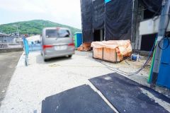 駐車スペースはゆとりある2台分を確保。マイカー用に、お客さま用に、余裕を持ってご利用いただけます^^
