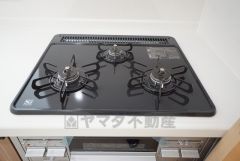 3口コンロなので、効率よくお料理が楽しめます。毎日のお料理も楽しくなりますね＾＾