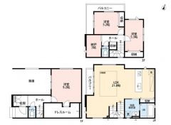 3LDK、納戸付き＾＾広々LDK20帖以上＾＾各居室収納スペース付き＾＾