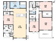 LDK広々18.5帖＾＾SIC・パントリー・ファミリークローク・南面バルコニー・WIC有＾＾
