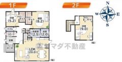LDK広々20帖＾＾リビングエアコン・SIC・リビング収納・ロフト有り。ご家族のコミュニケーションが増えるリビング階段です＾＾