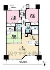 3LDKの専用庭付きです。 リビングと隣接する和室を一体利用すると24帖の大空間です＾＾