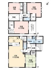 主寝室にはWICとテレワークスペース付き＾＾ダイニング上部に開放感を感じられる吹き抜けを採用。LDＫ横の和室は普段は繋げて広々＾＾
