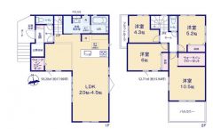 LDK広々24.5帖＾＾南向き＾＾WIC2カ所・土間収納・南面バルコニー有＾＾