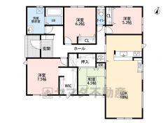 生活導線の良い平屋住宅＾＾ LDK広々18帖。リビングの続き間として和室をご用意。