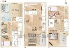 リビング吹抜付きで開放感＾＾1階3階ウォークインクローゼット完備＾＾4.5帖の納戸付きで収納量たっぷり＾＾