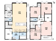 WIC・バルコニー・ファミリークローク・パントリー有＾＾ 2F洋室4部屋＾＾