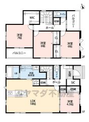 約18帖のLDKには4.5帖の洋室が隣接しています＾＾普段は繋げて広々スペースとして＾＾