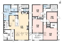 LDK広々約18帖。 南向きで日当たり良好。 WIC・パントリー・南向きインナーバルコニー＾＾