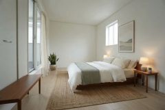 家具はイメージです。主寝室としてお使いいただけそうなこちらのお部屋は、日当たりが良く、爽やかな風を感じて起きる朝は、快適生活の始まりに。