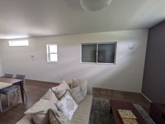 家族が集まる開放的なリビング。約18帖の大空間で毎日のお食事が楽しみです＾＾思い思いの時間を過ごしたり、家族みんなで食事をしたり、素敵な団らんの場になりますね。