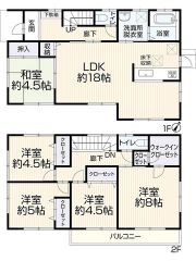 2026年3月にリフォーム済。5LDK。LDK広々18帖。WIC・和室・バルコニー有＾＾