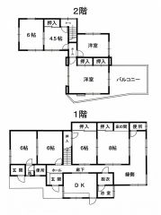 間取りは現況を表したものです。部屋数豊富なゆとりの一戸建て。1階・2階に居室をしっかり確保しており、ご家族それぞれの個室や書斎など多彩に活用できます。収納も豊富で、ファミリーにおすすめの間取りです。
