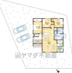 カースペース並列2台＾＾ご夫婦で1台ずつ所有出来ます＾＾前面道路は北西側約4ｍ。