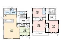 玄関にはシューズクローク付き。全室2面採光確保。浴室乾燥機付き。LDK隣にホッとできる和室あり＾＾