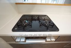 3口コンロなので、効率よくお料理が楽しめます。毎日のお料理も楽しくなりますね＾＾