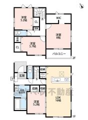 キッチン横にはパントリー＾＾主寝室のWICや2階廊下、各居室等収納充実してます＾＾