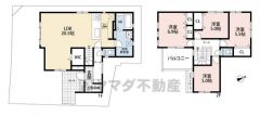 LDK広々20帖以上。 ウォークインクローゼット・シューズインクローゼット・南西バルコニー有＾＾