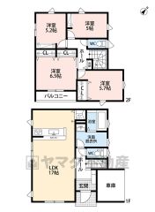 LDK広々約17帖。 パントリー・廊下収納・バルコニー有＾＾