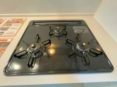 3口コンロなので、効率よくお料理が楽しめます。毎日のお料理も楽しくなりますね＾＾