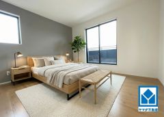 家具はイメージです。住む人のこだわりを活かす洋室＾＾日当たりがよく、寝室としての利用もおすすめ。広めのクローゼットもあり荷物もすっきり片付けれ、ゆとりのある暮らしが出来ます＾＾