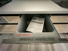 家事の時間が短縮できる食器洗浄乾燥機付。後片付けもラクラクです。 食器を洗う手間が減るので家族とのコミュニケーションの時間や自分の時間が増えますね。