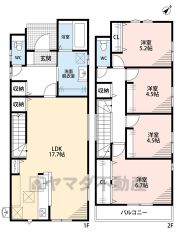 LDK広々約17.7帖。 パントリー・バルコニー・全居室収納有＾＾